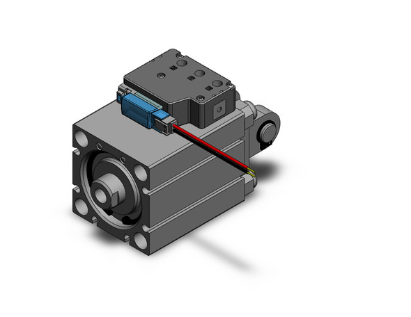 SMC CVQD40-25-5MU Compact Cylinder W/Valve