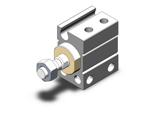 SMC CUJB8-4DM compact cylinder cyl, free mount, dbl acting