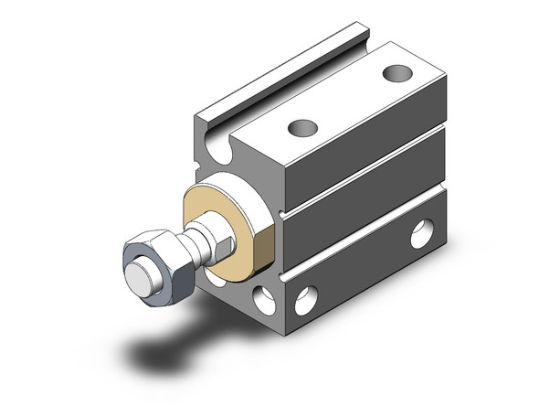 SMC CUJB8-10DM compact cylinder cyl, free mount, dbl acting