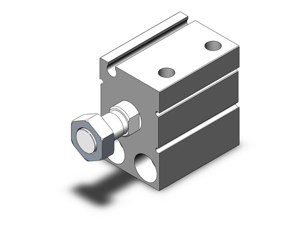 SMC CDUJS20-10DM compact cylinder cyl, free mount, dbl acting