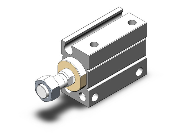 SMC CDUJB10-10DM compact cylinder cyl, free mount, dbl acting