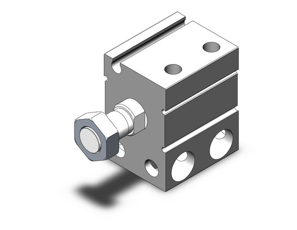 SMC CUJB20-10DM compact cylinder cyl, free mount, dbl acting