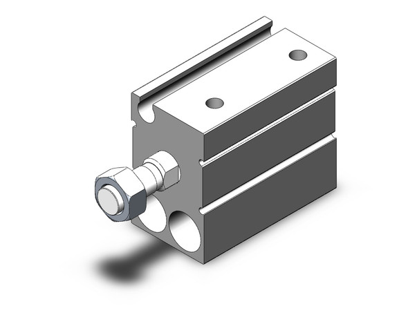 SMC CDUJS12-10SM compact cylinder cyl, free mount, sgl acting