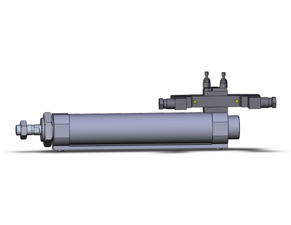 SMC CDVM5B40-150-35D Round Body Cylinder W/Valve