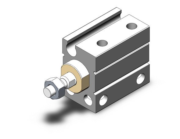 SMC CUJB6-8DM compact cylinder cyl, free mount, dbl acting