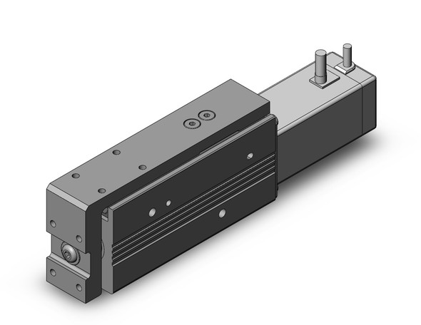 <h2>LEPS, Electric Slide Table, Miniature Type</h2><p><h3>The LEPS electric actuator fits a linear guide and work table to the LEPY miniature rod model. The result is an actuator with parallel and perpendicular work surfaces, able to resist offset moment loads and rotational forces. The series includes two body sizes with inline mounted motors. Maximum stroke is 75mm, and maximum work load is 2 kg, or 50N pushing force depending on the application.</h3>- Body sizes: 6, 10<br>- Strokes: 25, and 50 mm<br>- Mounting : Side ( through or tapped), bottom tapped<br>- Motor cable entry selectable from 4 directions<br>- Basic and compact motor sizes available for size 10<br>- Workpiece can be attached to top or front of table<p><a href="https://content2.smcetech.com/pdf/LEPY_S.pdf" target="_blank">Series Catalog</a>