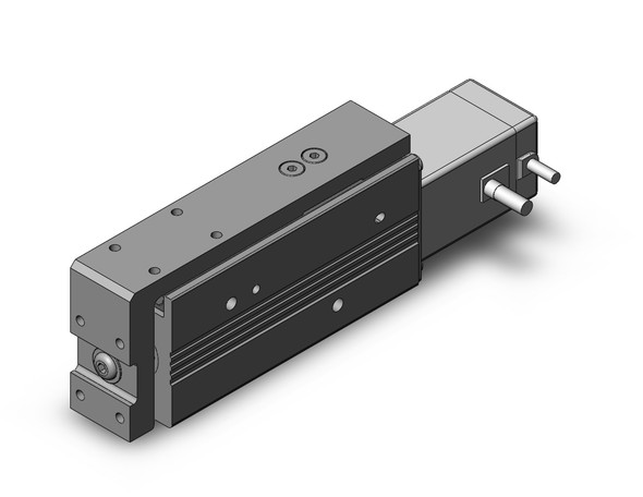 <h2>LEPS, Electric Slide Table, Miniature Type</h2><p><h3>The LEPS electric actuator fits a linear guide and work table to the LEPY miniature rod model. The result is an actuator with parallel and perpendicular work surfaces, able to resist offset moment loads and rotational forces. The series includes two body sizes with inline mounted motors. Maximum stroke is 75mm, and maximum work load is 2 kg, or 50N pushing force depending on the application.</h3>- Body sizes: 6, 10<br>- Strokes: 25, and 50 mm<br>- Mounting : Side ( through or tapped), bottom tapped<br>- Motor cable entry selectable from 4 directions<br>- Basic and compact motor sizes available for size 10<br>- Workpiece can be attached to top or front of table<p><a href="https://content2.smcetech.com/pdf/LEPY_S.pdf" target="_blank">Series Catalog</a>