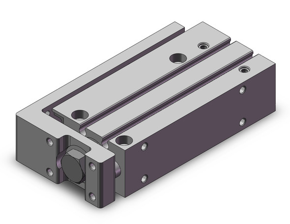 <h2>MXH, Narrow Width Precision Slide Table (Recirculating Bearings)</h2><p><h3>The MXH narrow width precision slide table incorporates recirculating bearings to its new linear guide system to increase rigidity by expanding the width where the load bearings come in contact with the linear guide. The new linear guide system also increases allowable pitch moment by 170%, yaw moment by 210% and roll moment by 240% as well as reduces its weight by as much as 19% from the previous model. Its narrow width footprint allows for multiple units to be mounted adjacently for applications with tight space constraints.</h3>- Bore sizes: 6, 10, 16, 20 mm<br>- Special (non-standard) porting option<br>- Rubber bumpers<br>- RoHS compliant<br>- Auto switch capable<br>- <p><a href="https://content2.smcetech.com/pdf/MXH_Z.pdf" target="_blank">Series Catalog</a>