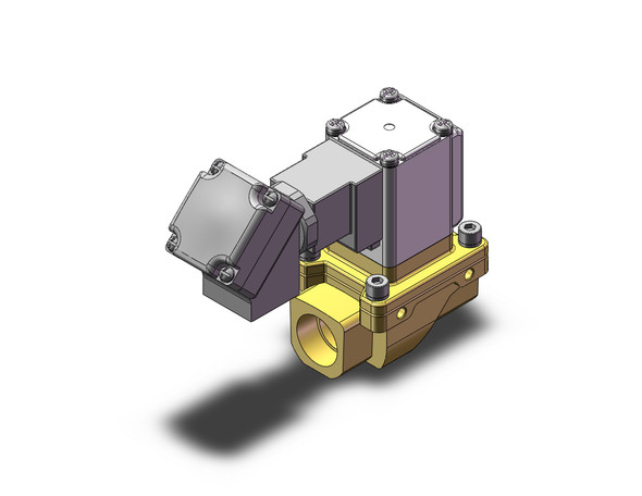 SMC VXZ242FZ1WB Pilot Op 2 Port Solenoid Valve, (N.C.)