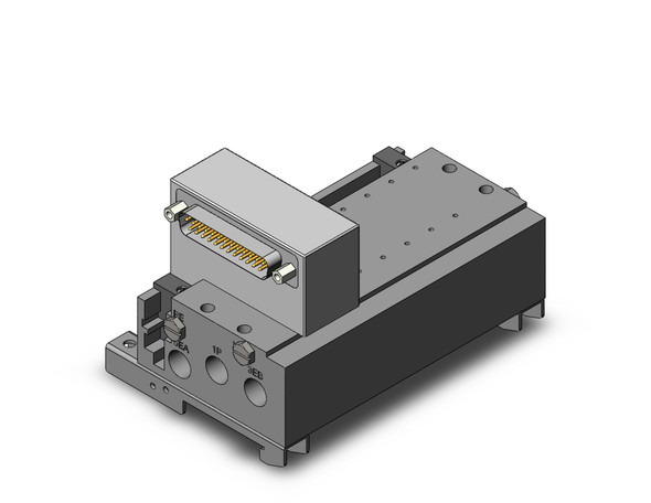 SMC SS5Y3-52F2-06D-00ND0 4/5 port solenoid valve plug-in metal base