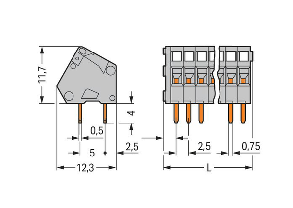 Wago 233-106 Pack of 70