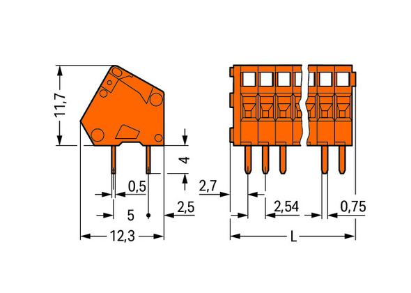 Wago 233-410 Pack of 45