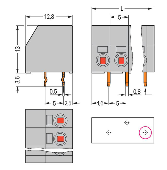 Wago 253-107 Pack of 30