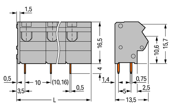 Wago 254-660 Pack of 10