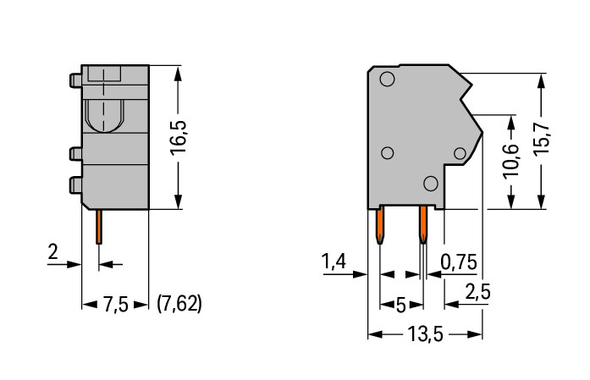 Wago 254-811 Pack of 100