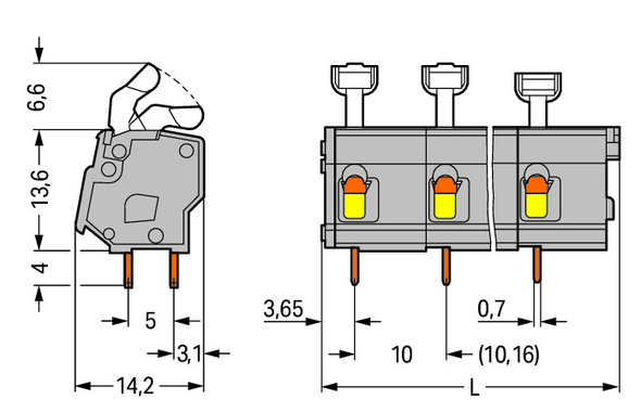 Wago 257-658 Pack of 15