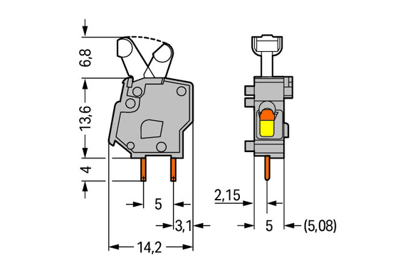 Wago 257-744 Pack of 100