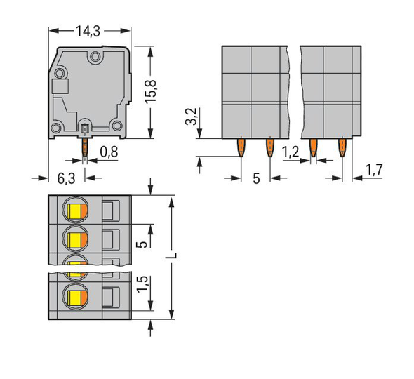 Wago 739-108 Pack of 25