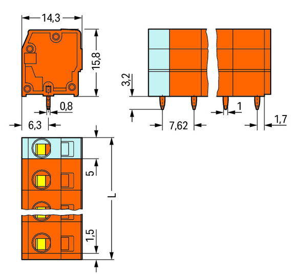 Wago 739-232 Pack of 80