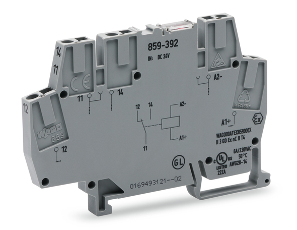 Wago 859-384 Switching relay terminal block