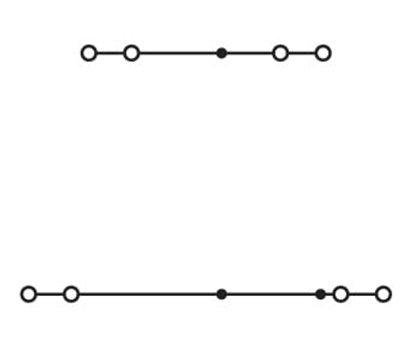 Wago 2002-2433 4-conductor double deck tb Pack of 50