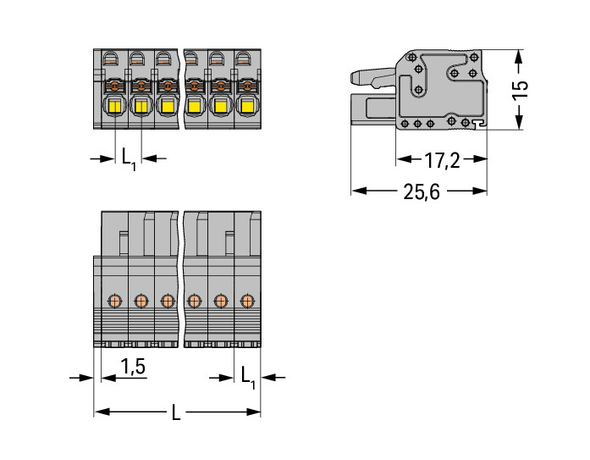 Wago 2231-118/026-000 Female connector