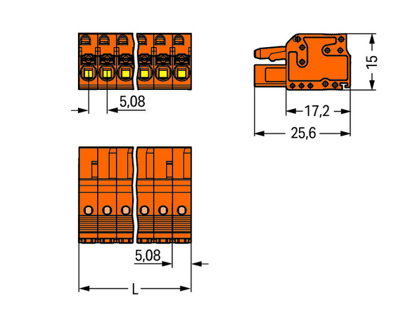 Wago 2231-323/102-000 Female connector