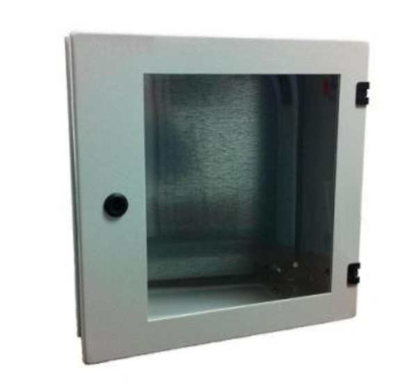 Wallmount Single Window Door Enclosure NEMA 4 IP 66 with Mounting Plate - Pick a Size