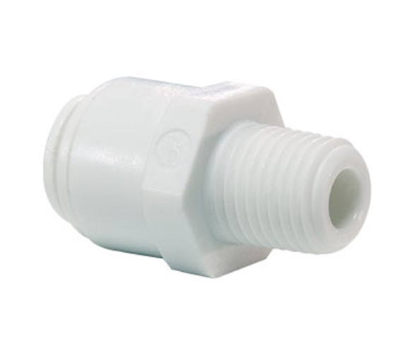 John Guest CI011222W White Acetal Male Connector 3/8 x 1/4 NPTF Pack of 10