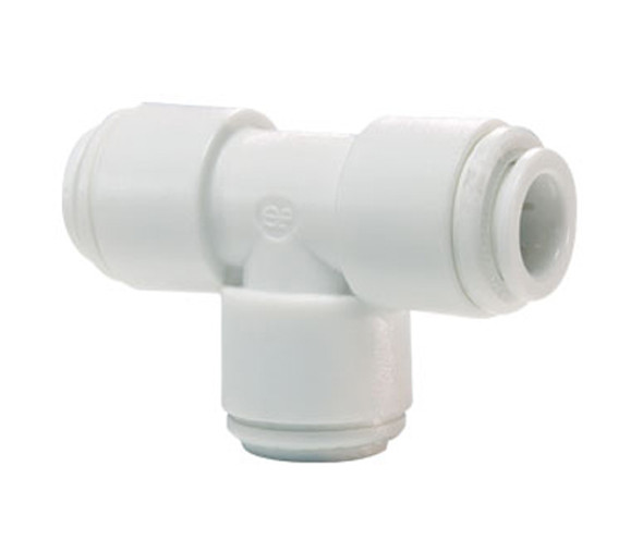 John Guest CI0208W White Acetal Union Tee 1/4 Pack of 10