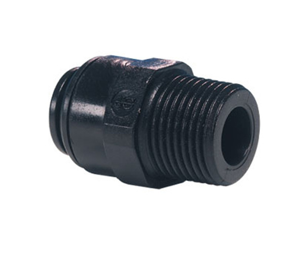 John Guest PM010801E Black Acetal Male Connector 8mm x 1/8" BSPT  Bag of 10