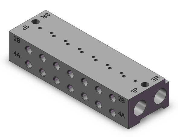 SMC 10-VV4QD15-07M5 Manifold Assembly, Clean Room