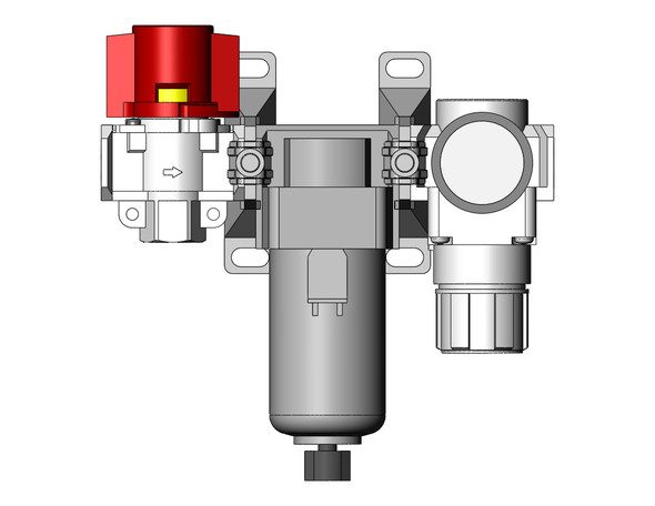 SMC AC25B-N03M-V1-2Z-A F/R Combo Modular