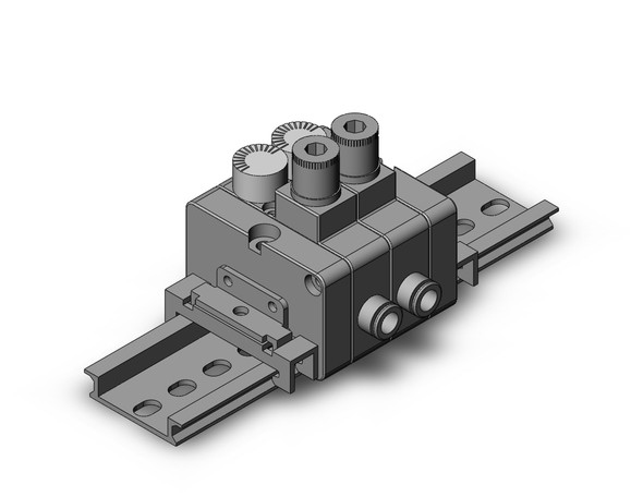 <h2>ARM5B, Compact Manifold Regulator, Individual Supply Type</h2><p><h3>Air Regulator manifold series ARM is available in standard size 1000   2000 and the modular style is available in sizes 2500   3000. Standard models are available with 4 connection methods and have backflow function availability. Modular styles can be freely mounted on a manifold station and have easy set up using the new handle.</h3>- Compact regulator with 14mm mounting pitch.<br>- Mount pressure gauge ( 14mm).<br>- Allow to select one-touch fitting.<br>- Adopt backflow function as standard.<br>- DIN rail mounting.<br>- <p><a href="https://content2.smcetech.com/pdf/ARM5.pdf" target="_blank">Series Catalog</a>