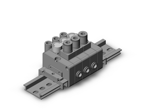 <h2>ARM5B, Compact Manifold Regulator, Individual Supply Type</h2><p><h3>Air Regulator manifold series ARM is available in standard size 1000   2000 and the modular style is available in sizes 2500   3000. Standard models are available with 4 connection methods and have backflow function availability. Modular styles can be freely mounted on a manifold station and have easy set up using the new handle.</h3>- Compact regulator with 14mm mounting pitch.<br>- Mount pressure gauge ( 14mm).<br>- Allow to select one-touch fitting.<br>- Adopt backflow function as standard.<br>- DIN rail mounting.<br>- <p><a href="https://content2.smcetech.com/pdf/ARM5.pdf" target="_blank">Series Catalog</a>