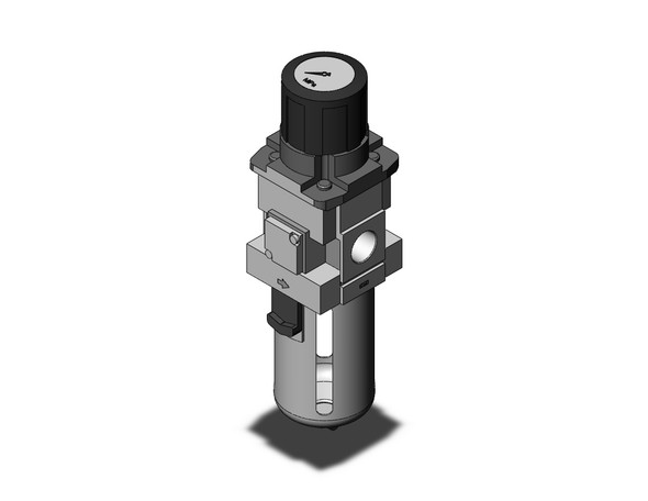 SMC AWG40K-04G1 filter/regulator, modular f.r.l. w/gauge filter/regulator w/built in gauge