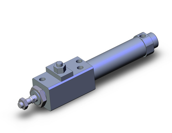 SMC CDLM2B32-75-E round body cylinder w/lock cylinder, air