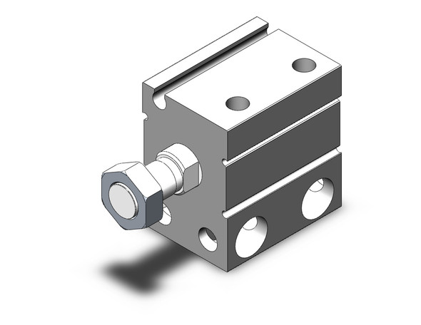 SMC CDUJB20-10DM compact cylinder cyl, free mount, dbl acting