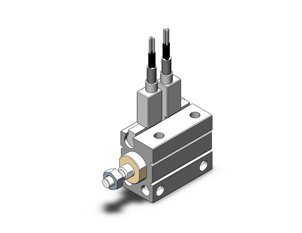 SMC CDUJB6-6DM-F8B compact cylinder cyl, free mount, dbl acting