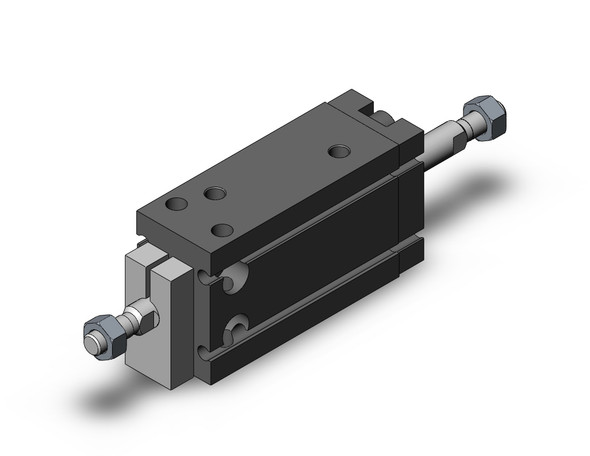 SMC CDUKW20-20D compact cylinder cyl, free mt, dbl rod, non-rotating