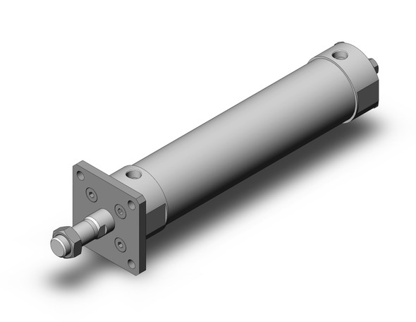 <h2>C(D)G5-S, Stainless Steel Cylinder, Double Acting, Single Rod</h2><p><h3>SMC s CG5-S series is a stainless steel cylinder, perfect for use in wash down applications such as food processing machinery requiring intense cleaning.  The use of non-toxic additives allows confident use in equipment for foods, beverages and medical products, etc.  The CG5-S can be disassembled, allowing replacement of seals, which promotes an extended service life.  SMC provides plugs for unused mounting threads to prevent residue build-up in the threads.  The use of stainless steel (SUS304) on external metal parts provides improved corrosion resistance in environments with exposure to water. </h3>- Double acting, single rod CG5-S cylinder<br>- All stainless steel external parts<br>- Special scraper prevents water from entering cylinder<br>- Bore sizes (mm): 20, 25, 32, 40, 50, 63, 80 and 100<br>- Auto switch capable<br>- <p><a href="https://content2.smcetech.com/pdf/CG5.pdf" target="_blank">Series Catalog</a>