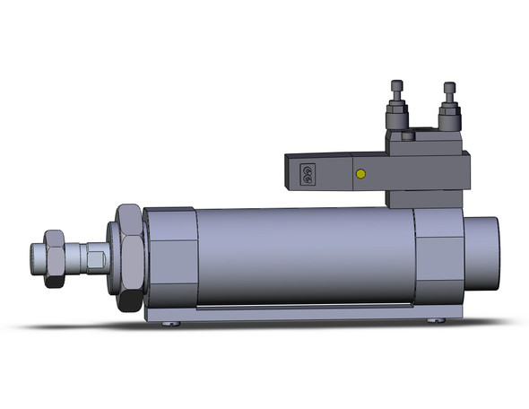 SMC CVM5B40-50-15GS round body cylinder w/valve cylinder, valve mounted, dbl acting