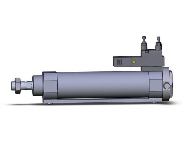 SMC CVM5T40-100-11G round body cylinder w/valve cylinder, valve mounted, dbl acting