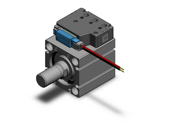 SMC CVQB32-15M-6MS compact cylinder w/valve compact cylinder with solenoid valve