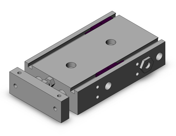 <h2>CXSM-R, Dual Piston Rods with Retract End Lock, Slide Bearing</h2><p><h3>The CXS-R Series is a dual piston actuator with non-rotating accuracy   0.1  enhanced with a retract end lock feature for added machine safety. The end lock will engage when air pressure is lost and can be released by reintroducing air pressure or via a manual release bolt. The CXSM-R slide bearing type provides lateral stability protecting it from side load impacts.<br>- </h3>- Bore sizes: 6, 10, 15, 20, 25, 32mm<br>- Non-rotating accuracy:   0.1 <br>- Stroke lengths up to 100mm<br>- Auto switch capable<br>- <p><a href="https://content2.smcetech.com/pdf/CXS.pdf" target="_blank">Series Catalog</a>