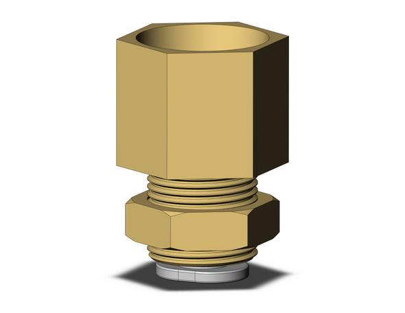 SMC KQ2E06-03A1 Fitting, Bulkhead Connector Pack of 10