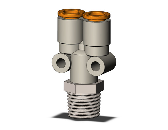 SMC KQ2U07-02NS Fitting, Branch Y Pack of 10