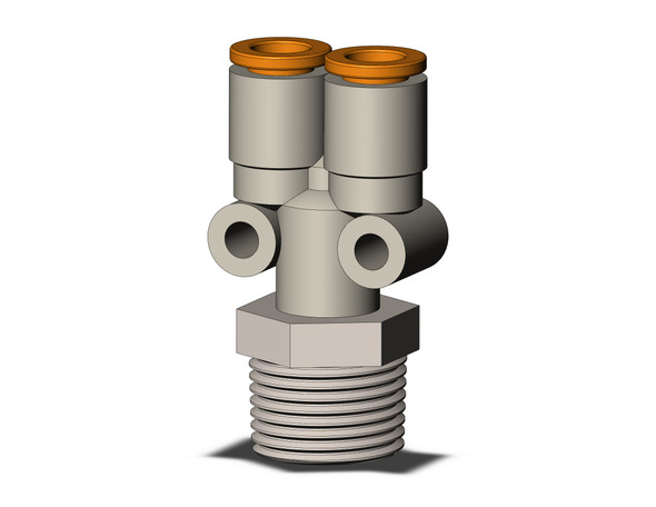 SMC KQ2U07-03NS Fitting, Branch Y Pack of 10