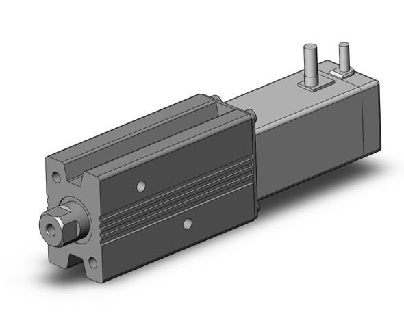 <h2>LEPY, Electric Actuator Miniature Rod Type, Step Motor (Servo/24VDC)</h2><p><h3>The LEPY is a rod type electric actuator with a miniature form factor, small enough to fit in the palm of your hand! The series includes two body sizes with inline mounted motors. Maximum stroke is 75mm, and maximum work load is 2 kg, or 50N pushing force depending on the application.</h3>- Body sizes: 6, 10<br>- Strokes: 25, 50, and 75 mm<br>- Mounting : Side ( through or tapped), bottom tapped, axial tapped<br>- Motor cable entry selectable from 4 directions<br>- Basic and compact motor sizes available for size 10<p><a href="https://content2.smcetech.com/pdf/LEPY_S.pdf" target="_blank">Series Catalog</a>