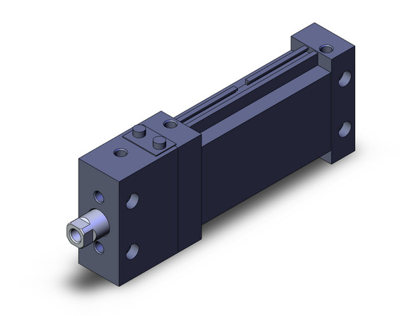 SMC MDLUB25-50D-F compact cylinder w/lock cyl, plate w/lock, auto sw capable